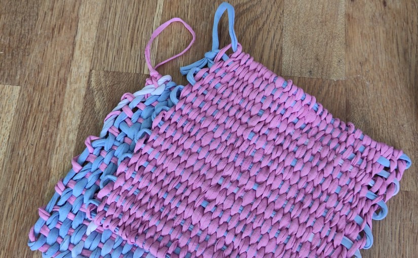 Zweifarbige Topflappen